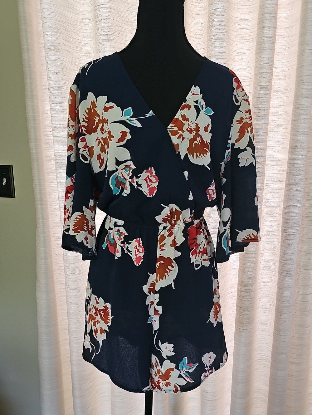 Floral Romper with Belt